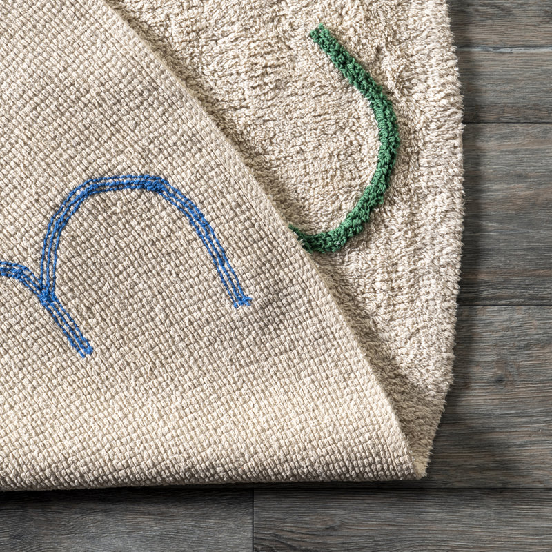 Ebern Designs Arely Numbers Machine Washable Kids Area Rug & Reviews